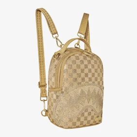 2 Tone Gold Trinity Mini Backpack