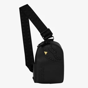 Blacked Out Embossed Gold Tooth Backpack Sling
