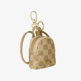 2 Tone Gold Trinity Backpack Keychain
