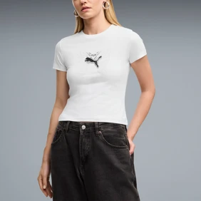 Street Glam Slim Short Graphic Tee
