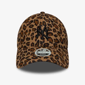 Yankees Womens MLB Leopard Cord 9FORTY Adjustable Cap