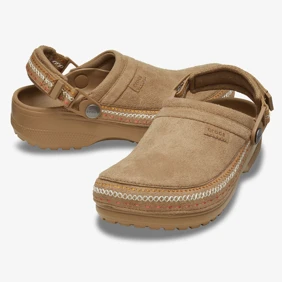 Crafted Vegan Suede Stitch Clog