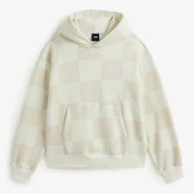 Tonal Check Stretch Logo Hoodie