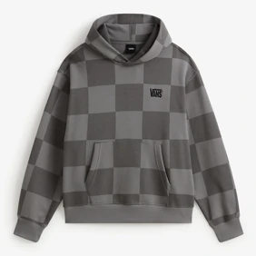 Tonal Check Stretch Logo Hoodie