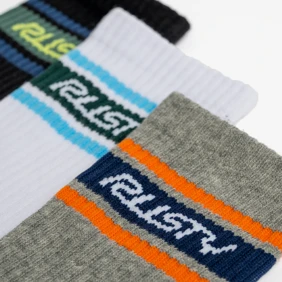 Pit Crew Mid Calf Socks 3-Pack