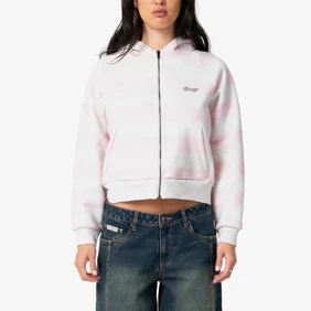 G6 Cropped Zip Through Hooded Fleece