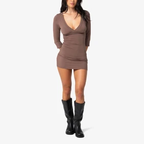 Rikki Vee Neck Dress
