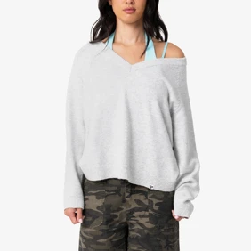 Valid Vee Neck Slouch Knit