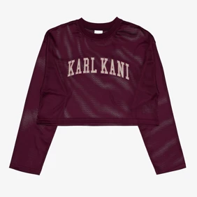 College Mesh Cropped Longsleeve