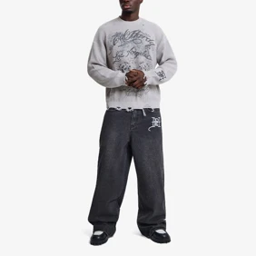 Gothic Contrast Cross Xxtra Jeans