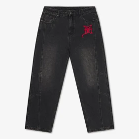 Serpent Skull Graphic Relaxed Jeans