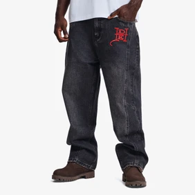 Serpent Skull Graphic Relaxed Jeans
