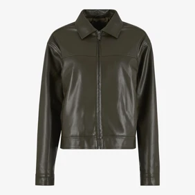 Og Pu Leather Boxy Jacket