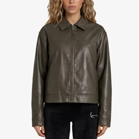 Og Pu Leather Boxy Jacket