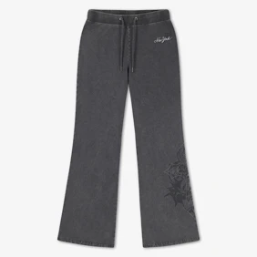 Cross And Thorns Washed Flared Joggers