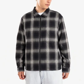 Larkspur Zip Plaid Flannel Shirt