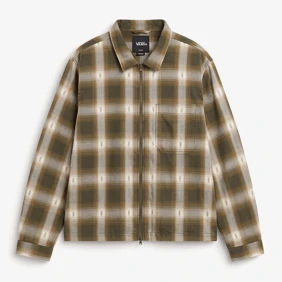 Larkspur Zip Plaid Flannel Shirt