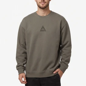 Triple Triangle Embroidered Crew