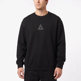 Triple Triangle Embroidered Crew