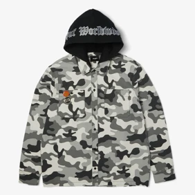 Olympia Camo Hooded Overshirt