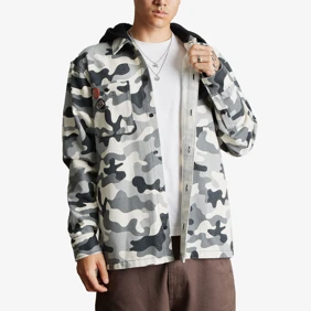 Olympia Camo Hooded Overshirt