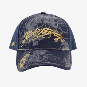 Outline Dragons 5 Panel Trucker Cap