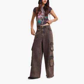 Rising Phoenix Cargo Xtra Jeans