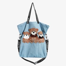 Teddy Denim ToteBag