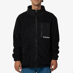 BU84 Blackout Sherpa Fleece Full Zip Jacket