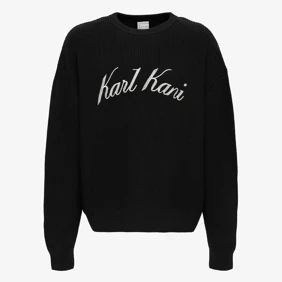 Kk Script Knit Oversized Crew