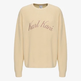 Kk Script Knit Oversized Crew