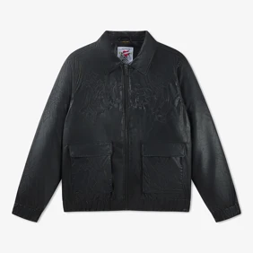Gothic Embroidered Cross Relaxed Jacket