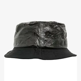 Crinkled Paper Bucket Hat