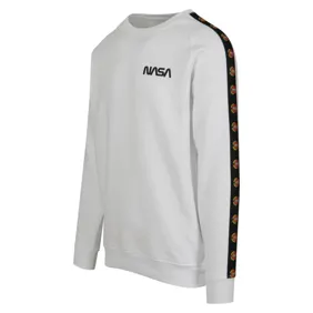 Nasa Small Wormlogo Emb Rocket Tape Crewneck