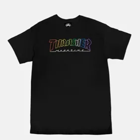 Outlined Rainbow Mag Tee