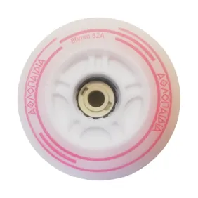 Ροδάκια Φωτιζόμενα 80mm 4 Τμχ