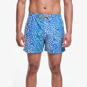 Lime Leopard Swim Shorts