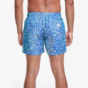 Lime Leopard Swim Shorts