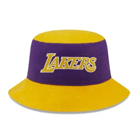La Lakers Washed Pack Yellow Bucket Hat