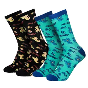 Beach Bum Scene Socks