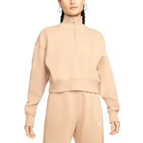 Sportswear Phoenix Fleece Oversized 1/2 Zip Crop Sweatshirt