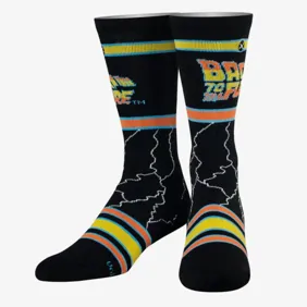 Back To The Future Lightning Socks
