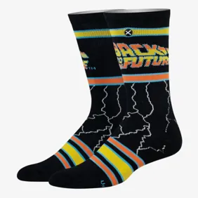 Back To The Future Lightning Socks