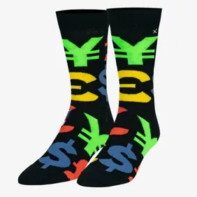 Money Symbols Multi Socks