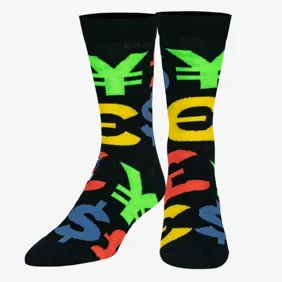 Money Symbols Multi Socks