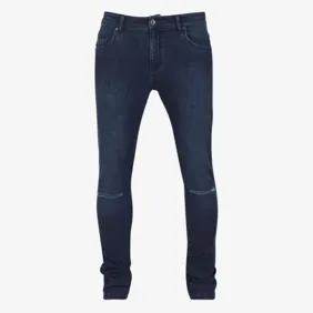 Slim Fit Knee Cut Denim Pants