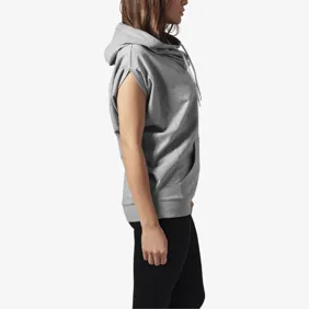 Sleeveless Terry High Neck Hoody