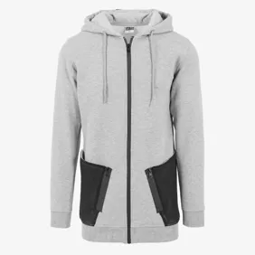 Long Peached Tech Zip Hoody