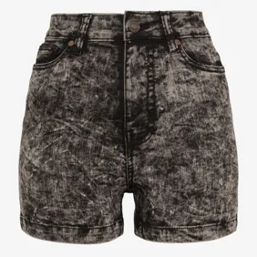 High Waist Denim Skinny Shorts