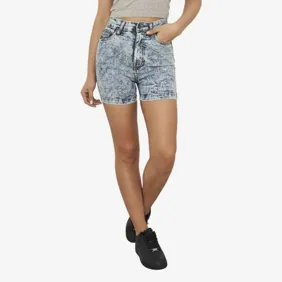High Waist Denim Skinny Shorts